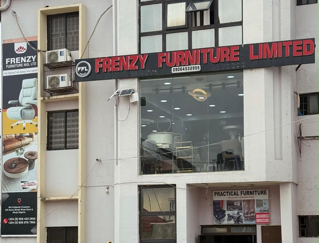 Frenzy Furniture Limited showroom storefront, Wuse Zone 5, Abuja