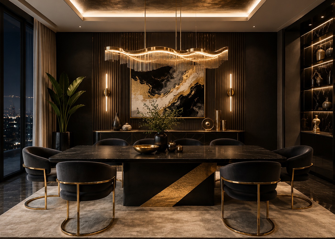 Noir Dining Set